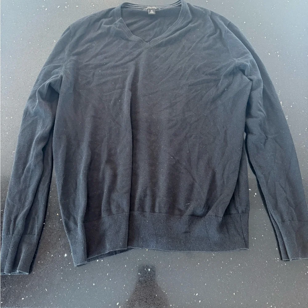 Men's Black Banana Republic Luxury Blend V-Neck Sweater